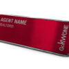 KWGOOne | Framed Name Tag -Red 1x3